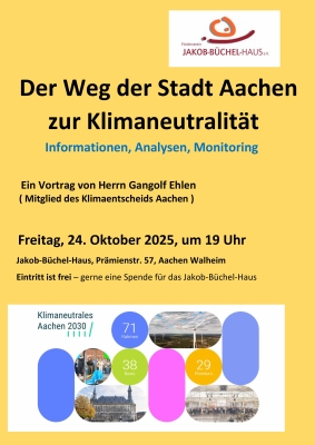 Vortrag: Klimaneutralität für die Stadt Aachen
